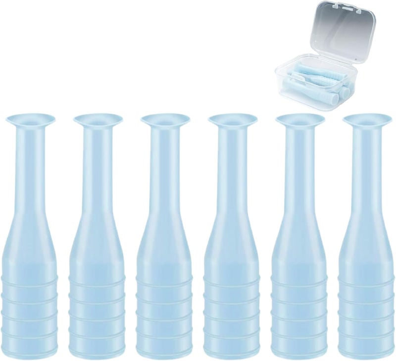 eagosion 6PCS Hard Contact Lens Remover Tool with Storage Box Contact Lens Case Inserts Removes Reusable Suction Cup Remover Contact Plunger Eye Contact Remover for RGP/OK/Hard Lenses Daily Care (blue) - Image 1